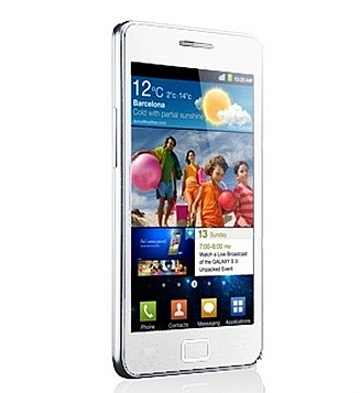 Galaxy S II　ホワイトモデル