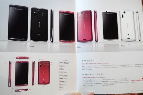 Xperia acro IS11S　パンフレット