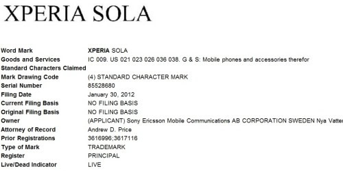 XPERIA SOLA