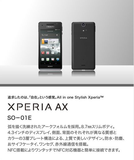 Xperia AX SO-01E
