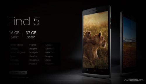 OPPO Find 5　日本発売