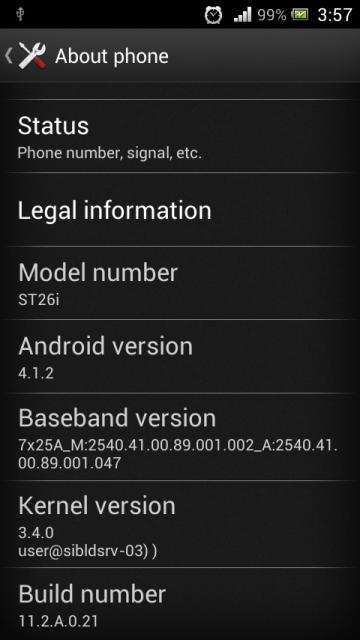 Xperia J Android4.1 Jelly Bean Update